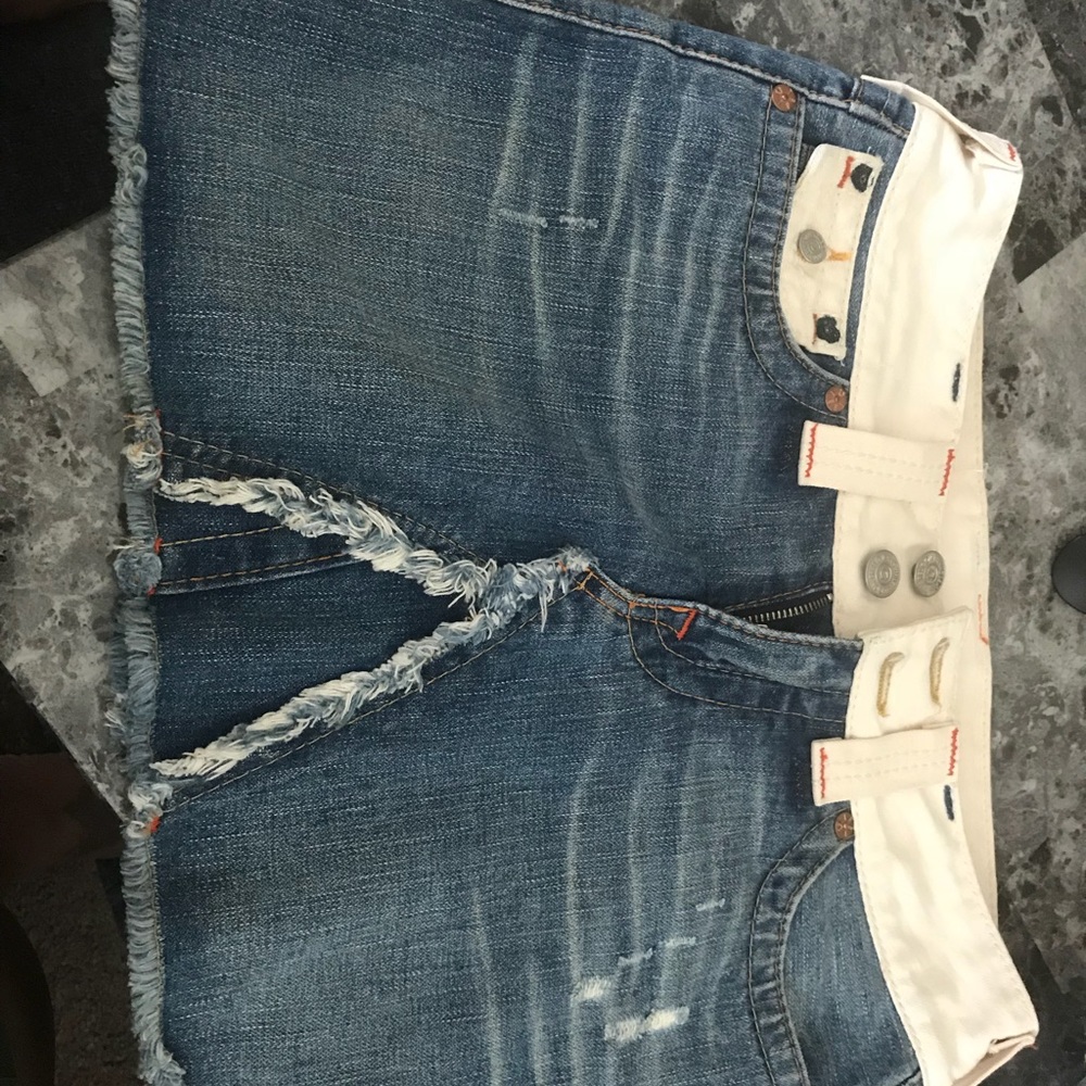 True Religion demin jean skirt